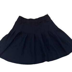 Garage Women's Pleated Mini Skirt Size XS Black Zip Stretchy Elastic Waistband